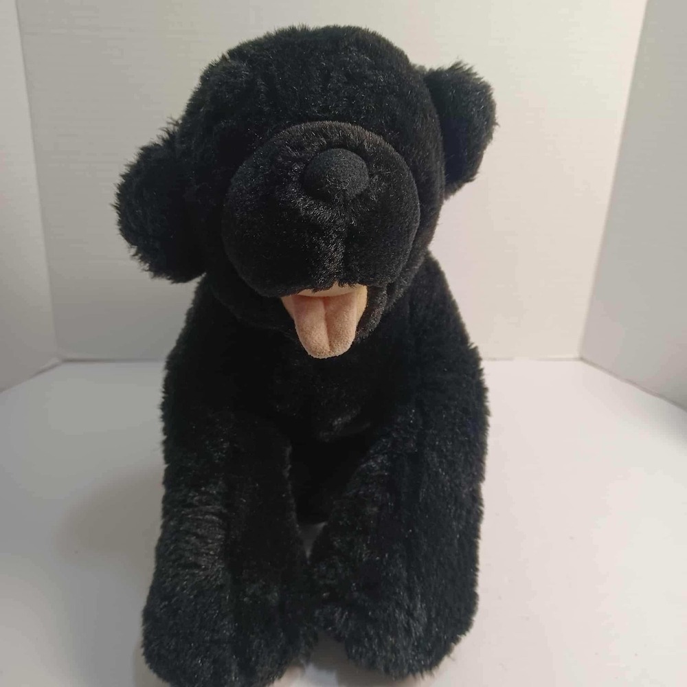 Build A Bear Blackโ Labrador Retriever Plush Dog Stuffed Animal Toy